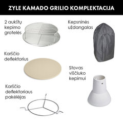 Grils Zyle Kamado, 62 cm cena un informācija | Grili | 220.lv