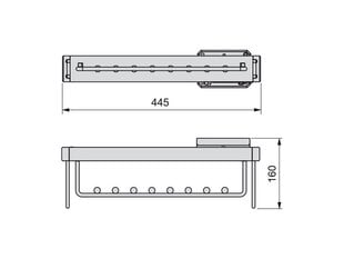 Универсальная выдвижная вешалка Emuca МОКА цена и информация | Вешалки для одежды | 220.lv
