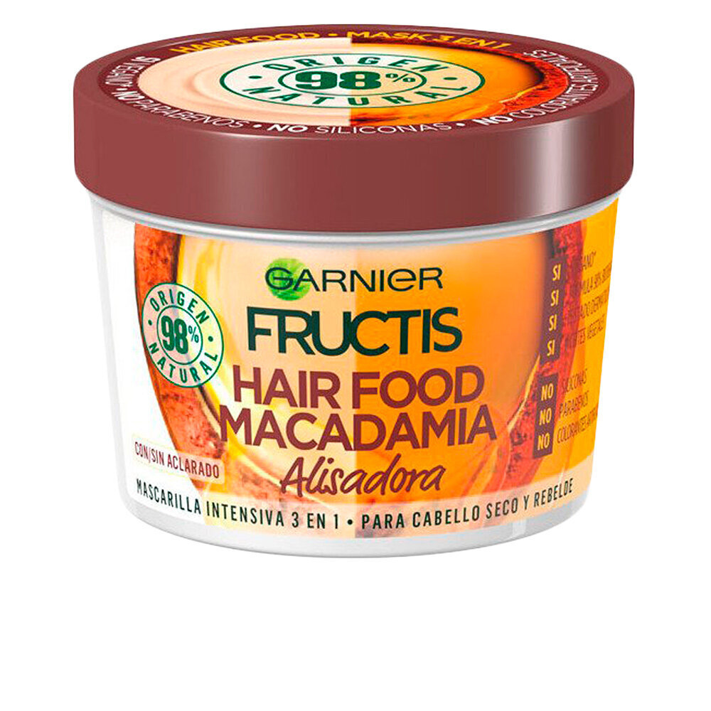 Barojoša matu maska Alisadora Hair Food Macadamia Fructis, 390 ml cena un informācija | Matu uzlabošanai | 220.lv