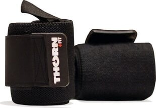 Plaukstu locītavu saites Thorn + Fit Wrist Wraps 24 ” melnas cena un informācija | Ķermeņa daļu fiksatori | 220.lv