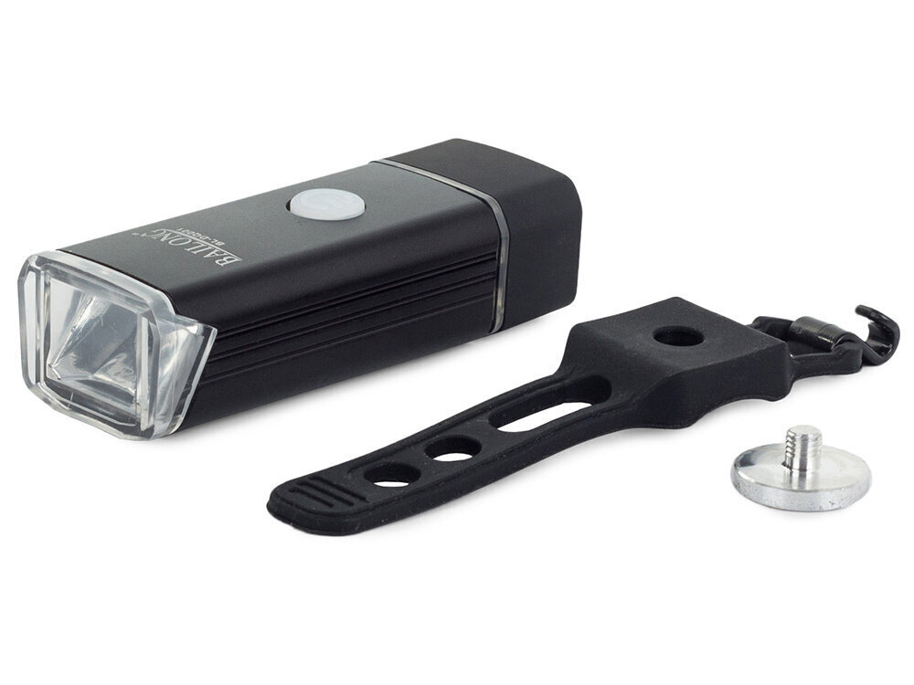 Velosipēda lampa 180 lūmeni USB, melna цена и информация | Velo lukturi un atstarotāji | 220.lv