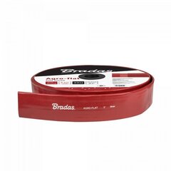 Plakanā ūdens šļūtene Bradas AGRO-FLAT PVC, W.P.8 / B.P.24 Bar, 1 1/2"- 50m, Red цена и информация | Оборудование для полива | 220.lv