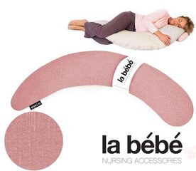 La Bebe™ Moon Pregnancy PIllow Art.3101 Old Rose Liels spilvens grūtniecēm 185cm cena un informācija | Grūtnieču spilveni | 220.lv