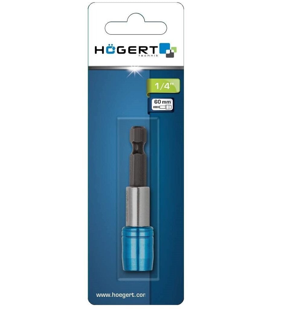 Hogert uzgaļu turētājs, magnētisks 60mm 1/4, HT1S440 cena un informācija | Rokas instrumenti | 220.lv