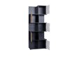 Grīdas plaukts BSL Concept Iwa, 78,5x40x200 cm, melns cena un informācija | Plaukti | 220.lv