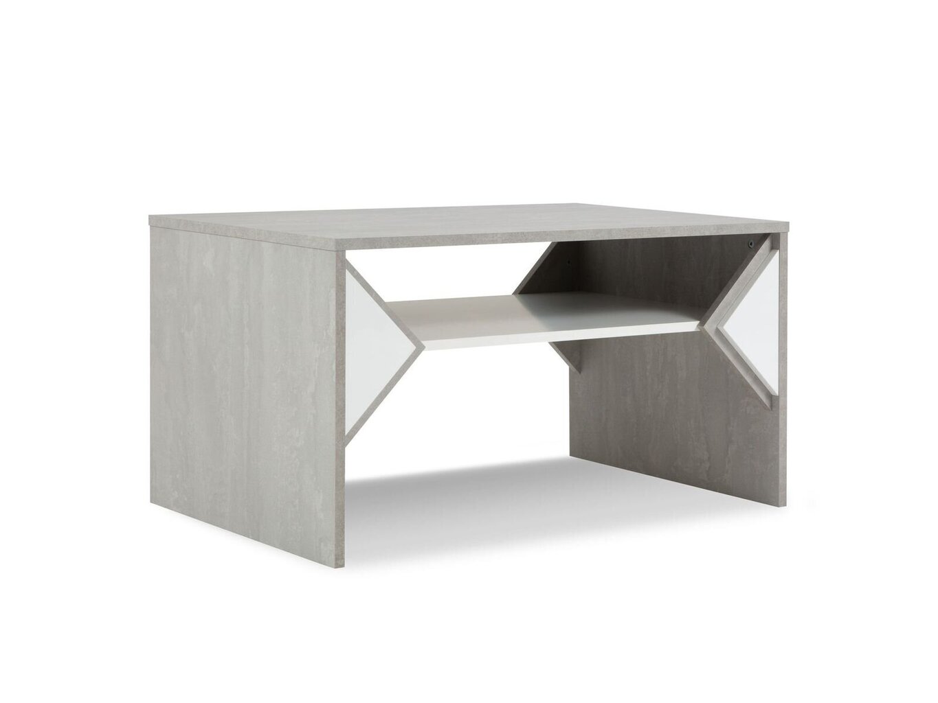 Kafijas galdiņš BSL Concept Melani, 90x60x50 cm, balts cena un informācija | Žurnālgaldiņi | 220.lv