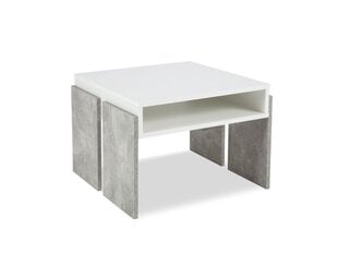 Kafijas galdiņš BSL Concept Zoie, 60x60x45 cm, balts cena un informācija | BSL Concept Mēbeles un interjers | 220.lv