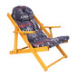Salokāms koka krēsls "Borneo", violets cena un informācija | Dārza krēsli | 220.lv