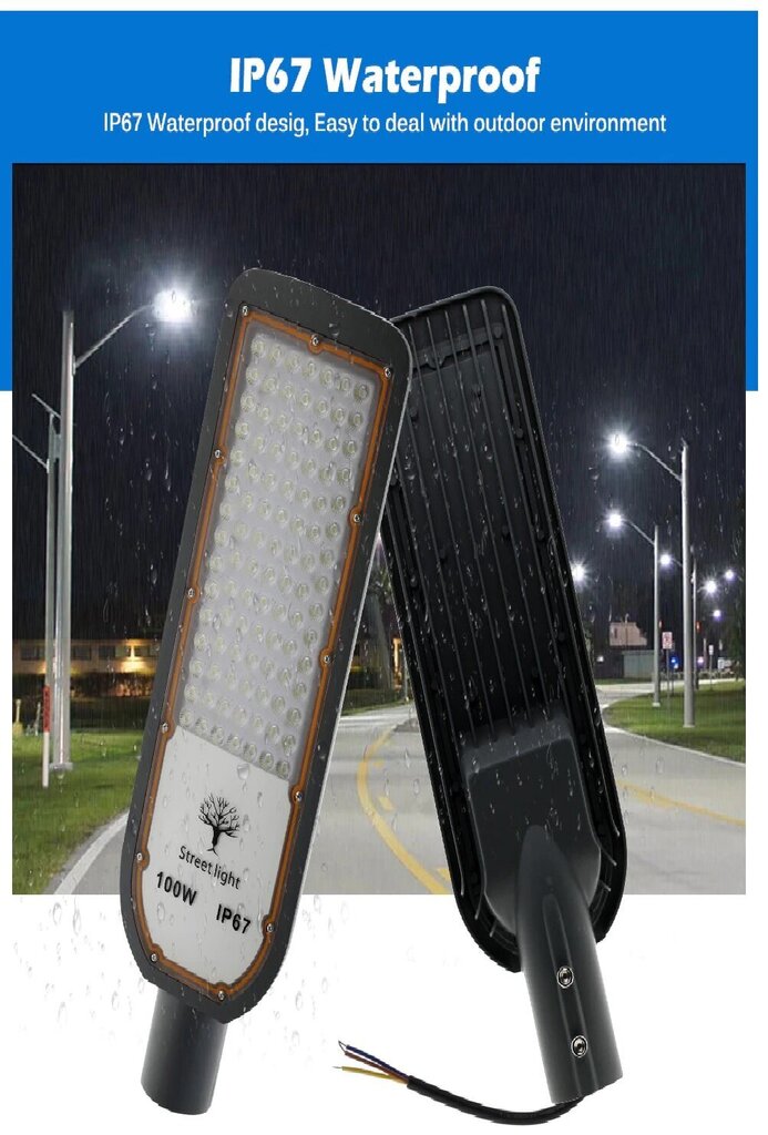 LED ielu apgaismojums - āra prožektors, AC85-265 V, 200 W цена и информация | Āra apgaismojums | 220.lv