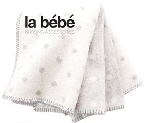 Детское шерстяное одеяло/плед из мягкой шерсти (New Zealand wool) La bebe™ Lambswool 100x140 Art.77005 Grey dots, 100х140 см цена и информация | Одеяла | 220.lv