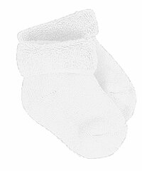 La bebe™ Natural Eco Cotton Baby Socks Art.81008 White Dabīgas kokvilnas mazuļu zeķītes/zekes [made in Estonia] 81008BS40105 cena un informācija | Zeķubikses | 220.lv