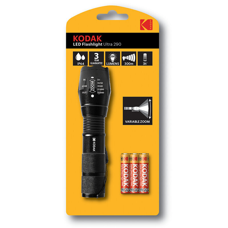 Kodak LED Flashlight Ultra 290 цена и информация | Savienotājkabeļi | 220.lv