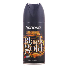 Izsmidzināms dezodorants Babaria Black Gold, 150 ml cena un informācija | Dezodoranti | 220.lv