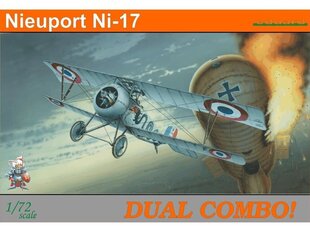 Eduard - WW I Nieuport Ni-17 Dual Combo! [two kits], 1/72, 7071 cena un informācija | Konstruktori | 220.lv