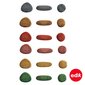 Ekoloģiskie krāsainie akmentiņi, oļi EKO, 36 gab. цена и информация | Attīstošās rotaļlietas | 220.lv