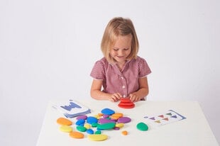 Обучающий набор "Радужные камешки" - 36 элементов цена и информация | Развивающие игрушки | 220.lv