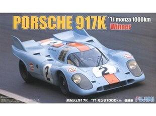 Сборная пластиковая модель Fujimi - Porsche 917K '71 Monza 1000km Championship Car, 1/24, 12616 цена и информация | Конструкторы и кубики | 220.lv