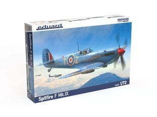 Сборная пластиковая модель Eduard - Spitfire F Mk.IX Weekend Edition, 1/72, 7460 цена и информация | Конструкторы и кубики | 220.lv