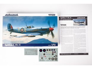 Eduard - Spitfire F Mk.IX Weekend Edition, 1/72, 7460 cena un informācija | Konstruktori | 220.lv