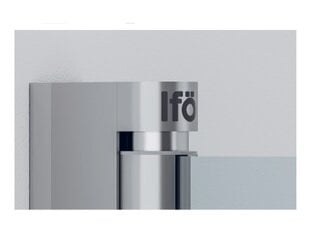 Pusapaļa dušas sieniņa Ifö Space SBNK 900 Silver, caurspīdīgs stikls ar roktura profilu цена и информация | Душевые двери и стены | 220.lv