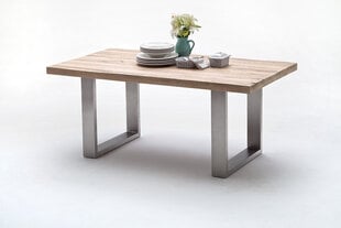 Pusdienu galds MC Akcent Castello, 260x100 cm, balts/sudrabains cena un informācija | Virtuves galdi, ēdamgaldi | 220.lv