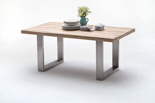 Обеденный стол MC Akcent Castello, 240x100 см, белый/серебристый цена и информация | Кухонные и обеденные столы | 220.lv