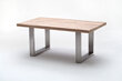 Pusdienu galds MC Akcent Castello, 220x100 cm, balts/sudrabains цена и информация | Virtuves galdi, ēdamgaldi | 220.lv