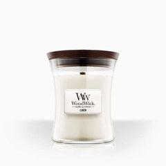 WoodWick ароматическая свеча Linen, 275 г цена и информация | Подсвечники, свечи | 220.lv