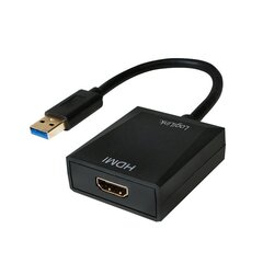 LogiLink — адаптер USB 3.0 для HDMI цена и информация | Адаптеры и USB разветвители | 220.lv