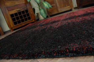 Paklājs Shaggy NARIN P901 melns sarkans цена и информация | Ковры | 220.lv