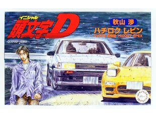 Fujimi - Initial D Toyota AE86 Levin 1983 1600GT APEX Wataru Akiyama Ver., 1/24, 18361 cena un informācija | Konstruktori | 220.lv