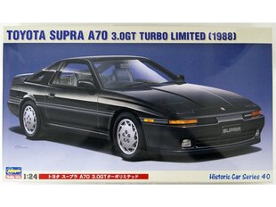 Сборная пластиковая модель Hasegawa - Toyota Supra A70 3.0GT Turbo Limited (1988), 1/24, 21140 цена и информация | Kонструкторы | 220.lv