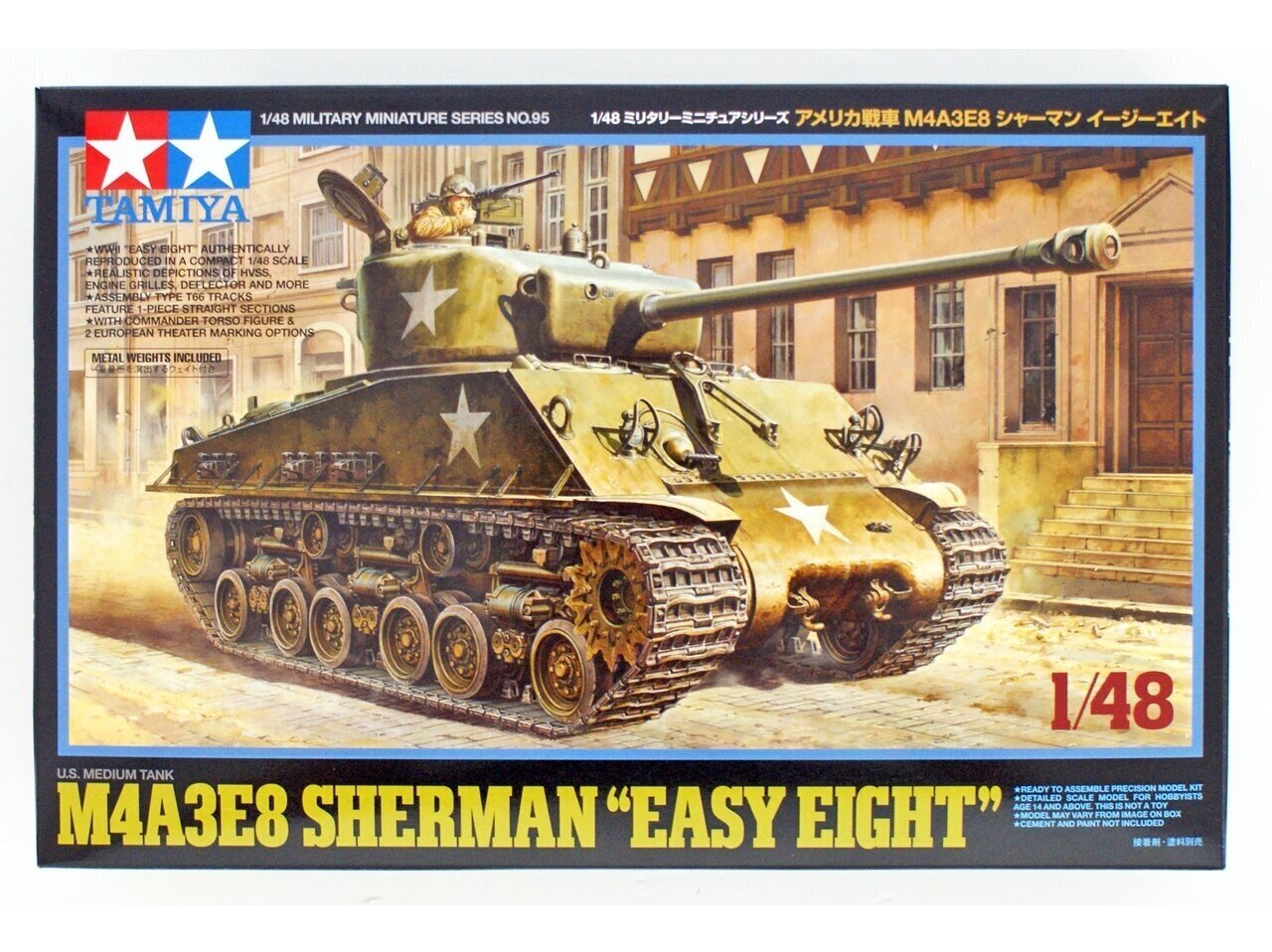 Tamiya - U.S. Medium Tank M4A3E8 Sherman "Easy Eight", 1/48, 32595 цена и информация | Konstruktori | 220.lv