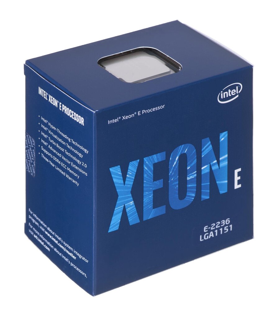 Intel XEON E-2236 BX80684E2236 999JMH цена и информация | Procesori (CPU) | 220.lv