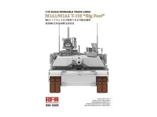 Сборная модель Rye Field Model - M1A1/M1A2 T-158 «Big Foot» Workable Track Link, 1/35, 5009 цена и информация | Конструкторы и кубики | 220.lv