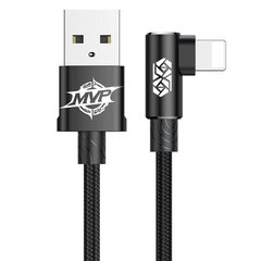 Baseus MVP Elbow kabelis USB - Lightning 1,0 m 2A, melns cena un informācija | Savienotājkabeļi | 220.lv