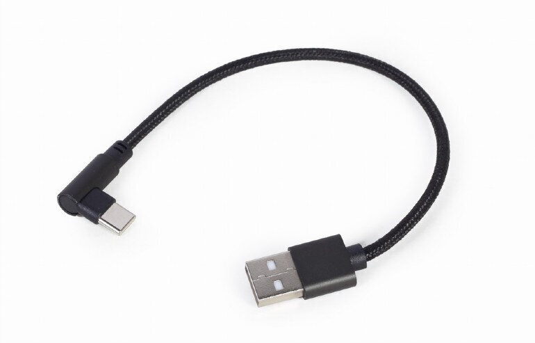 CABLE USB2 TO USB-C ANGLED/CC-USB2-AMCML-0.2M GEMBIRD cena un informācija | Savienotājkabeļi | 220.lv