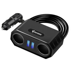 Vakoss TP-3264K Adapter 2x USB-A 2.1 A (TP-3264K) cena un informācija | Auto 12V el. piederumi | 220.lv