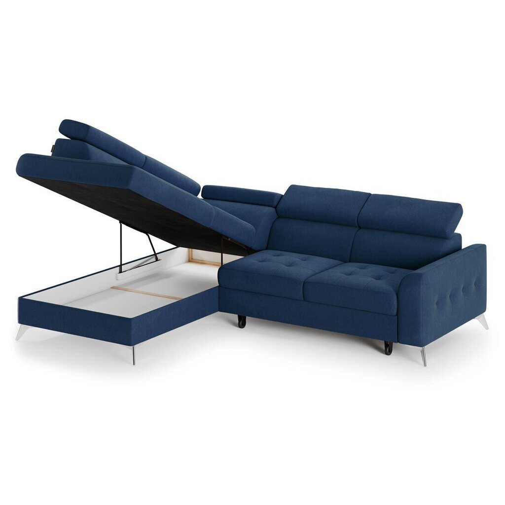 Stūra dīvāns Homede Malo, tumši zils цена и информация | Stūra dīvāni | 220.lv