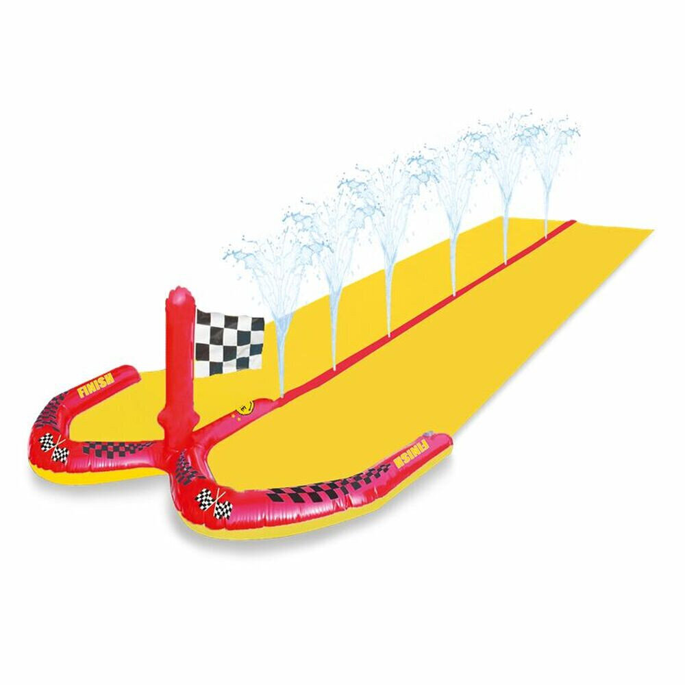 Ūdens Slidkalniņš Racing Sprinkler Swim Essentials Dzeltens cena un informācija | Piepūšamās rotaļlietas un pludmales preces | 220.lv