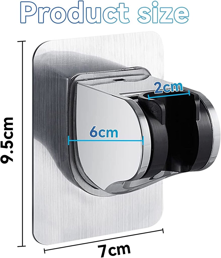 Dušas galvas turētājs, 1 gab. cena un informācija | Aksesuāri jaucējkrāniem un dušai | 220.lv
