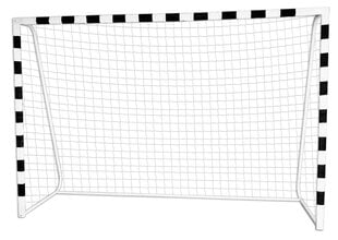 Футбольные ворота PRO 300 x 200 см, бело-черные цена и информация | Футбольные ворота и сетки | 220.lv