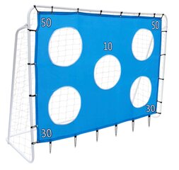 Futbola vārti ar mērķa paklājiņu, 213 x 152 cm cena un informācija | Futbola vārti un tīkls | 220.lv