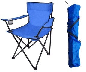 HUGO saliekamais makšķerēšanas krēsls, zils cena un informācija | Tūrisma mēbeles | 220.lv