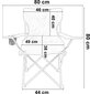 HUGO saliekamais makšķerēšanas krēsls, melns цена и информация |  Tūrisma mēbeles | 220.lv