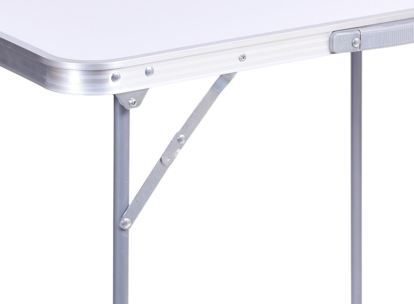 Kempinga galds CORN, saliekams, 80 x 60 cm, balts cena un informācija |  Tūrisma mēbeles | 220.lv