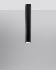Sollux griestu lampa Lagos, melna, 40 cm цена и информация | Потолочные светильники | 220.lv