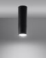 Sollux griestu lampa Lagos, melna, 20 cm cena un informācija | Griestu lampas | 220.lv