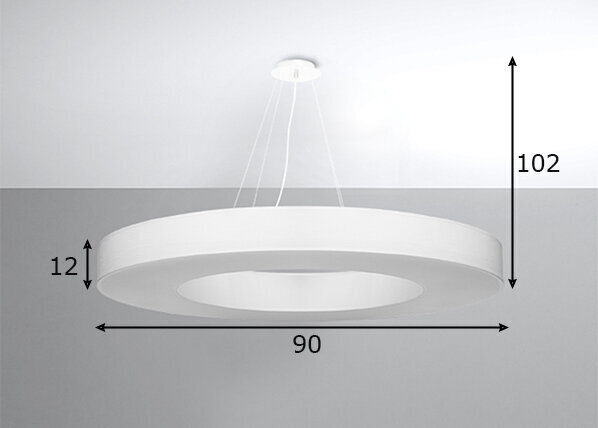 Sollux gaismeklis Saturno Slim 90 cena un informācija | Piekaramās lampas | 220.lv