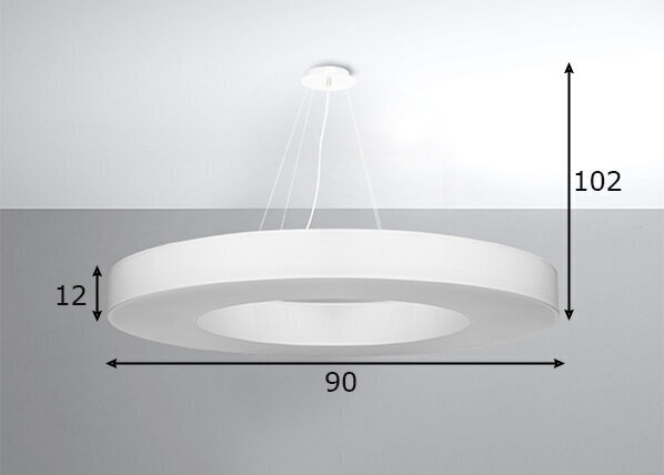 Sollux gaismeklis Saturno Slim 90 цена и информация | Lustras | 220.lv